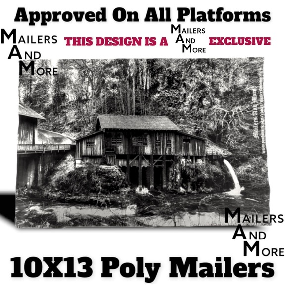 25 10X13 Poly Mailers Vintage Cedar Creek Grist Mill WA PRICE IS FIRM - Picture 7 of 9